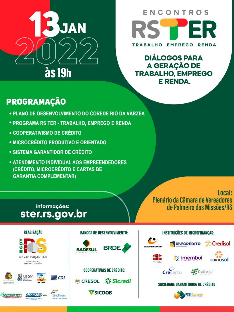 Um card colorido com os dados do RS TER