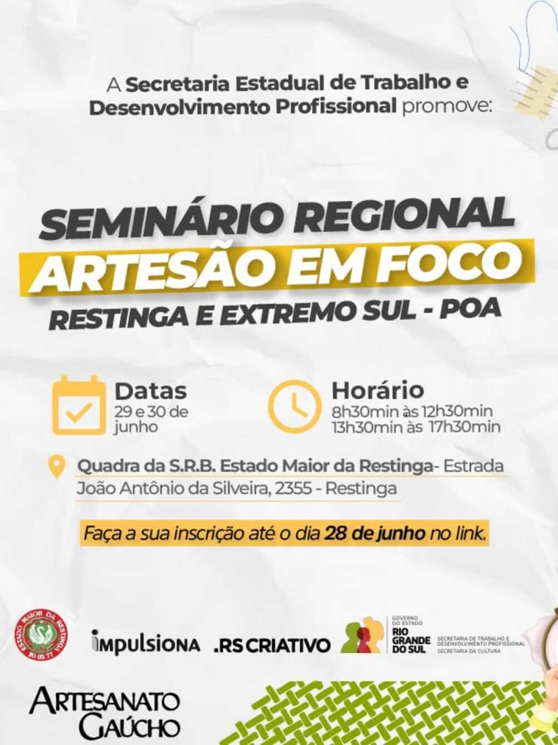 Evento gratuito será realizado nos dias 29 e 30 de junho