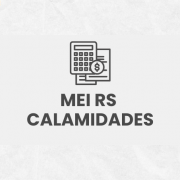 Card tem o título MEI RS Calamidades