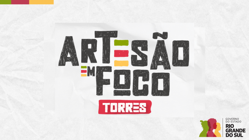 Card tem escrito Artesão em Foco Torres