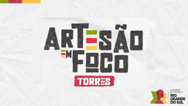 Card tem escrito Artesão em Foco Torres